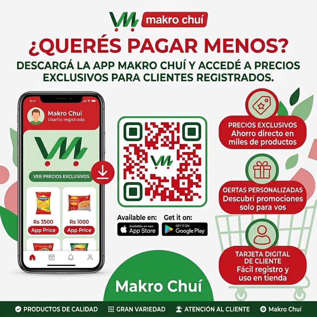 App Makro Chuí: preços exclusivos, ofertas personalizadas e cartão digital de cliente